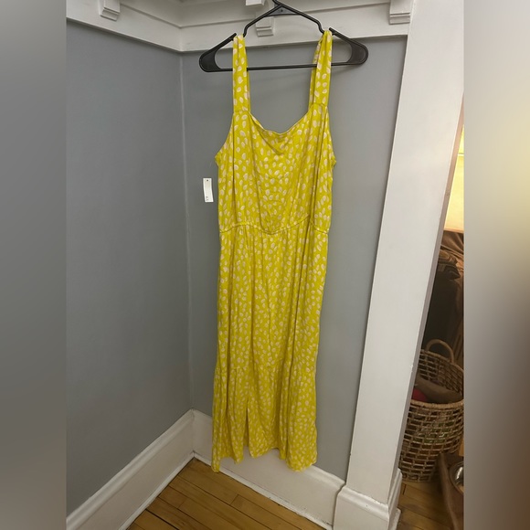 NEW! Amazon Essentials Womens Fluid Twill Flare Dress, Lime Green/Yellow Size XL - Picture 3 of 6